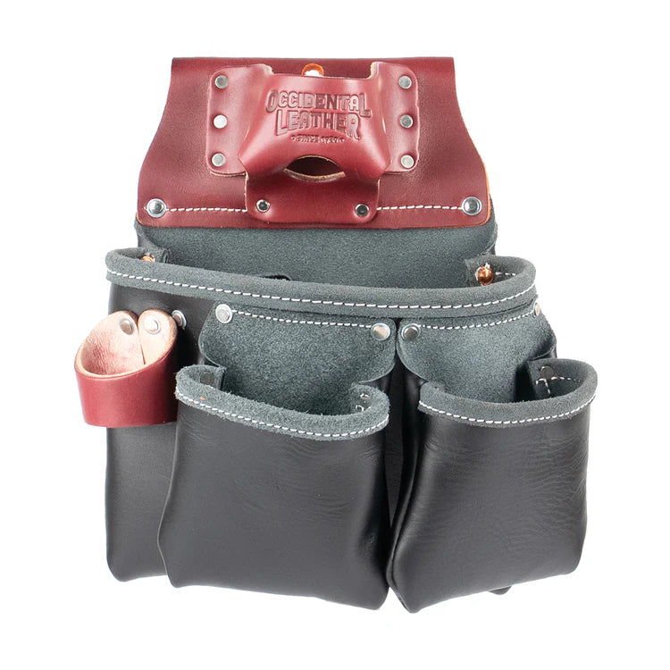 Occidental Leather B5018DBLH, 3 Pouch Pro Tool™ Bag - Black