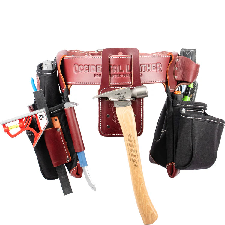 Occidental Leather B8080DB XXL, OxyLights™ Framer Set with Double Outer Bags - Black