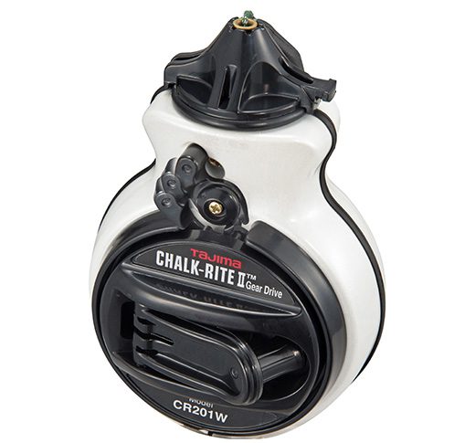 Tajima CR201W-P, Chalk-Rite® II Extra Bold, 1 mm chalk snap-line, black Snap Line Dye, white
