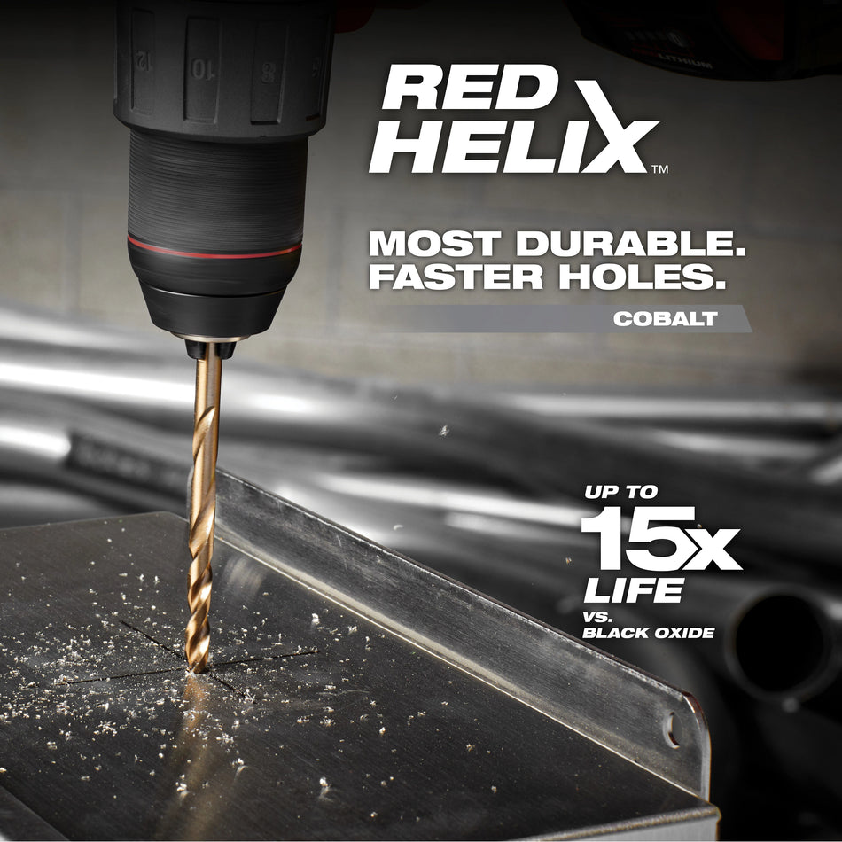 Milwaukee 48-89-2305, RED HELIX Cobalt Drill Bits 1/8''