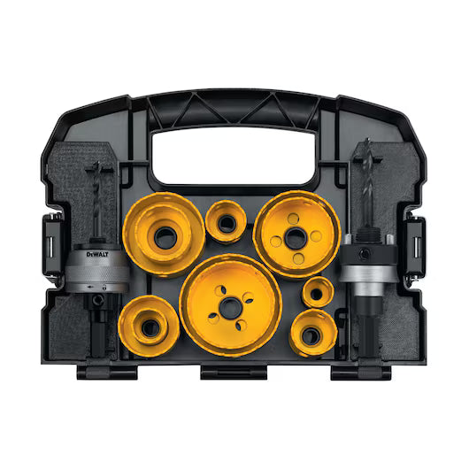 DEWALT D180001, 9 pc Plumber's Hole Saw Kit