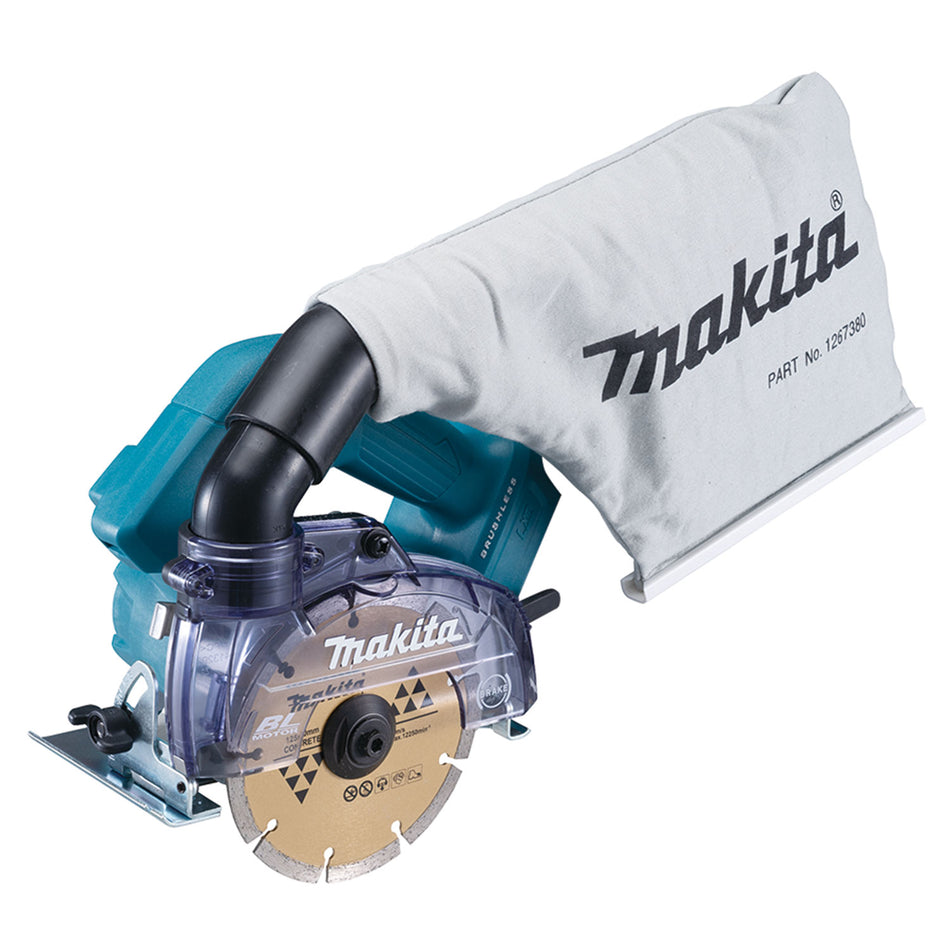 Makita DCC500TEX1, 18V LXT Brushless Cordless 5" Masonry Saw  w/ADT & AWS (5.0Ah x2 Kit)