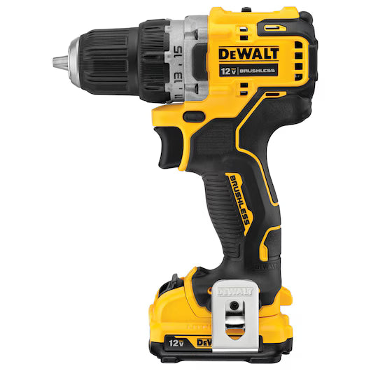 DEWALT DCD701F2, XTREME 12V MAX Brushless 3/8'' Compact Drill-Driver Kit (2.0 Ah)