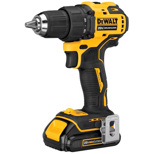 DEWALT DCD708C1, ATOMIC 20V MAX LI-ION BRUSHLESS COMPACT DRILL/DRIVER KIT