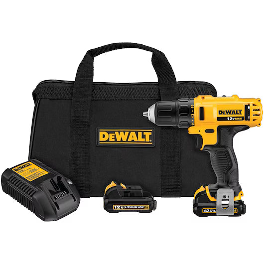 DEWALT DCD710S2, 12V MAX 3/8'' Drill Driver Kit
