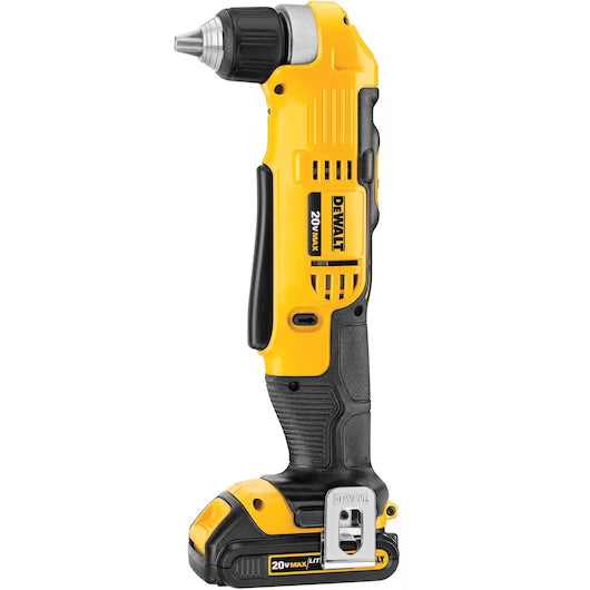 DEWALT DCD740C1, 20V MAX Compact 3/8'' Right Angle Drill Driver Kit (1.5 Ah)