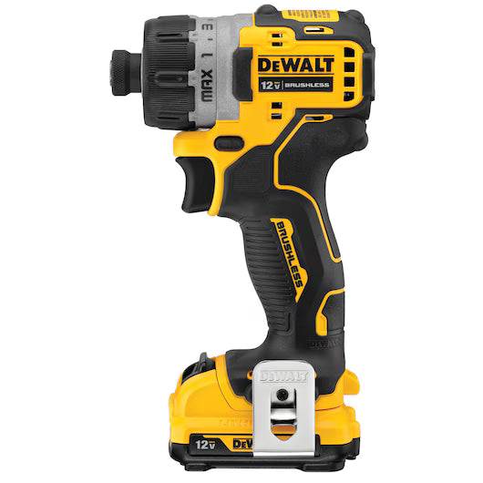 DEWALT DCF601F2, XTREME 12V MAX BRUSHLESS 1/4'' CORDLESS SCREWDRIVER KIT
