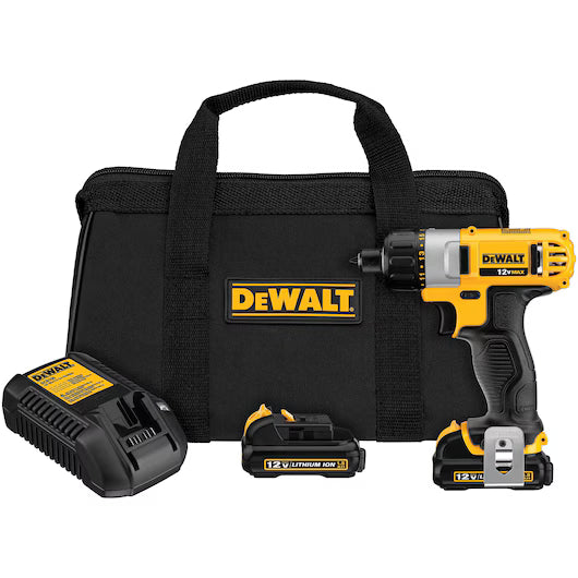 DEWALT DCF610S2, 12V MAX 1/4'' Screwdriver Kit