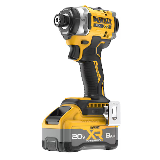 DEWALT DCF860WW1, 20V MAX XR Brushless Cordless 3-Speed High Torque 1/4 in. Impact Driver Kit with XR POWERPACK