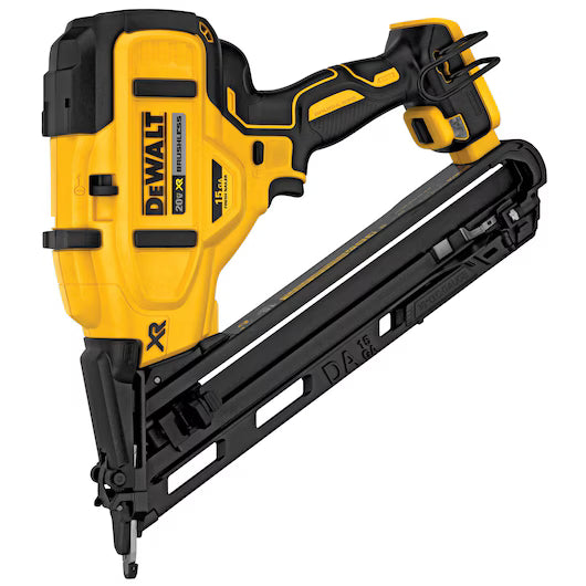 DEWALT DCN650B, 20V MAX XR 15 GA Cordless Angled Finish Nailer (Tool Only)