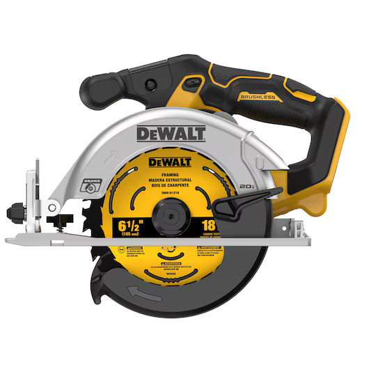 DEWALT DCS565B, 20V MAX 6-1/2'' Brushless Circular Saw (Tool Only)