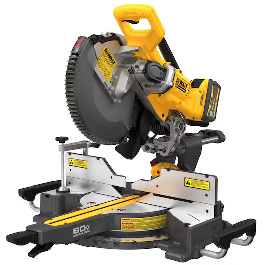 DEWALT DCS781X1, FLEXVOLT 60V MAX 12" Double-Bevel Sliding Miter Saw Kit (9.0 Ah)