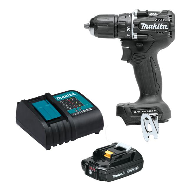 Makita DDF487AX4B, 18V LXT 1/2in Brushless Sub Compact Drill Driver 2.0Ah Kit