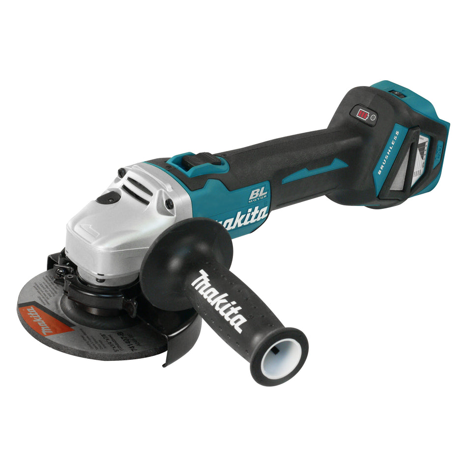Makita DGA511Z, 18V LXT Brushless 5" Angle Grinder w/Thumb Switch (Tool Only)