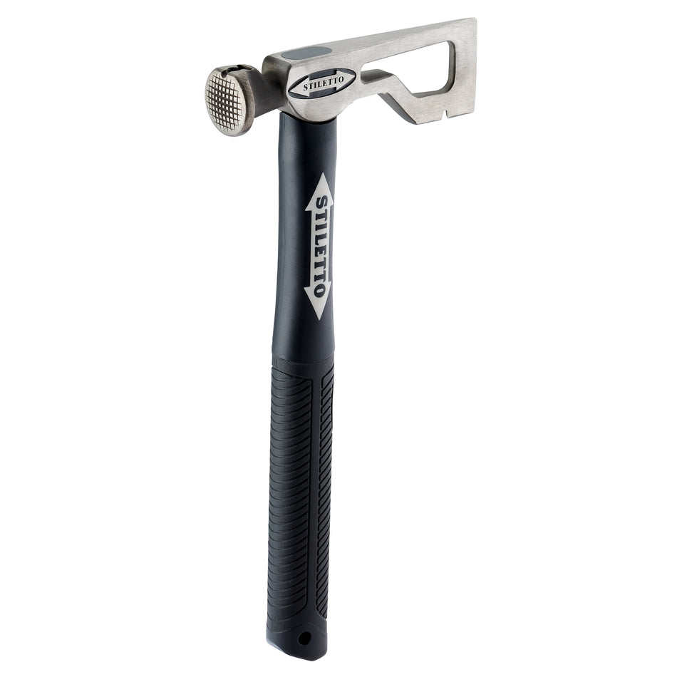 Stiletto DryAxe9-F, 9 oz Titanium Drywall Axe with Straight Poly-Fiberglass Handle 14.5"