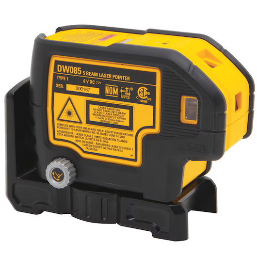 DEWALT DW085K, 5 Beam Laser Pointer