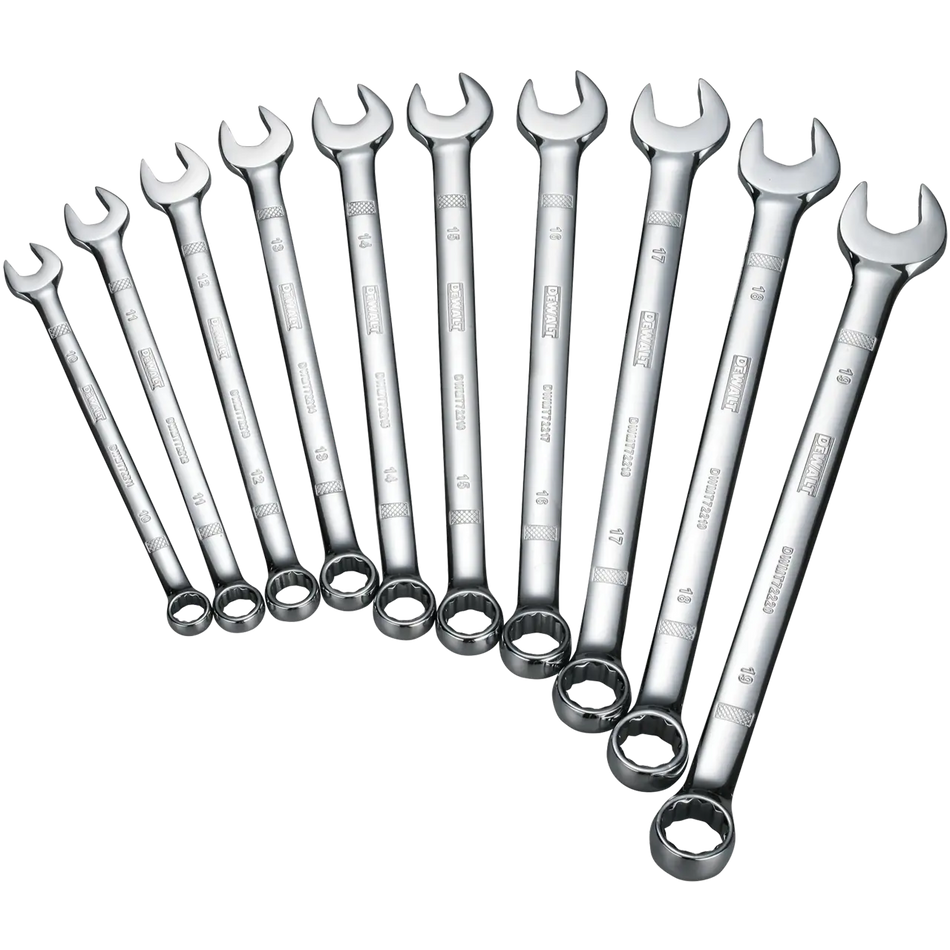 DEWALT DWMT72166, 10 Piece Combination Metric Wrench Set