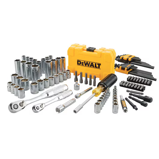 DEWALT DWMT73801, 108 Piece 1/4'' & 3/8'' Drive Mechanics Tools Set