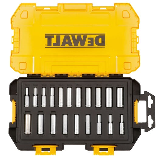 DEWALT DWMT73811, 20 Piece 1/4'' Drive Deep Combination Socket Set