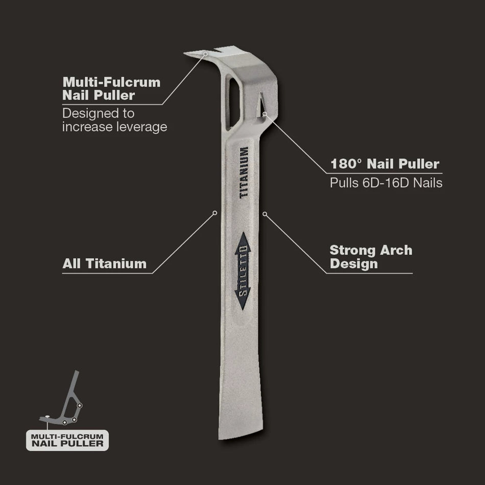 Stiletto FB11G,  11.5" All Titanium Multifunctional Glazer Bar