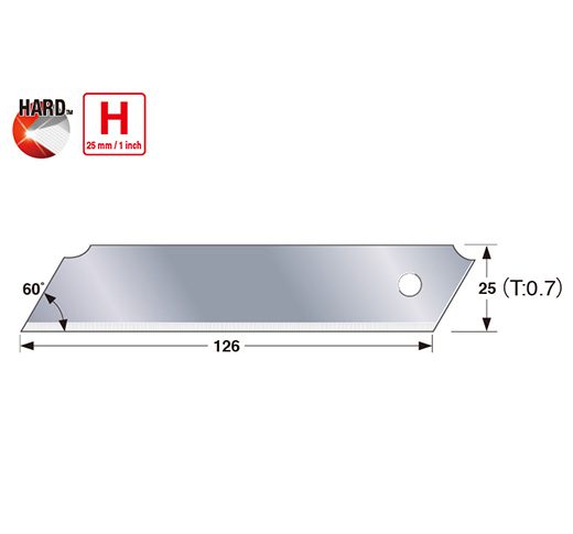 Tajima LCB-65S, [H]  SOLID Rock Hard Blade™, non-segmented, 10-blade hard pack (1 in. / 25 mm)