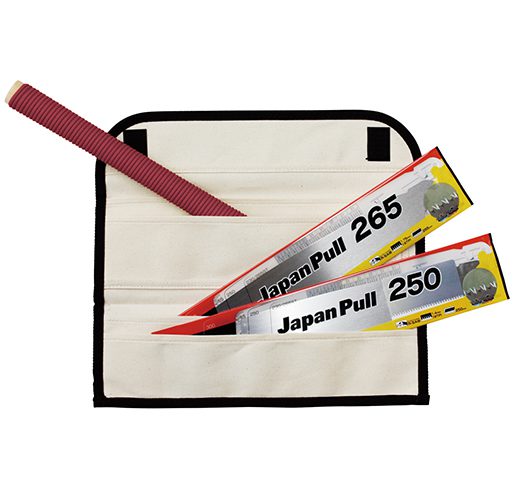 Tajima JPR-SET, Japan Pull™ Set, 16 TPI + 19 TPI blades, wood / elastomer handle, case