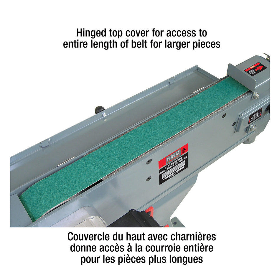 KING Canada KC-379MS, 3" x 79" Metal Belt Sander