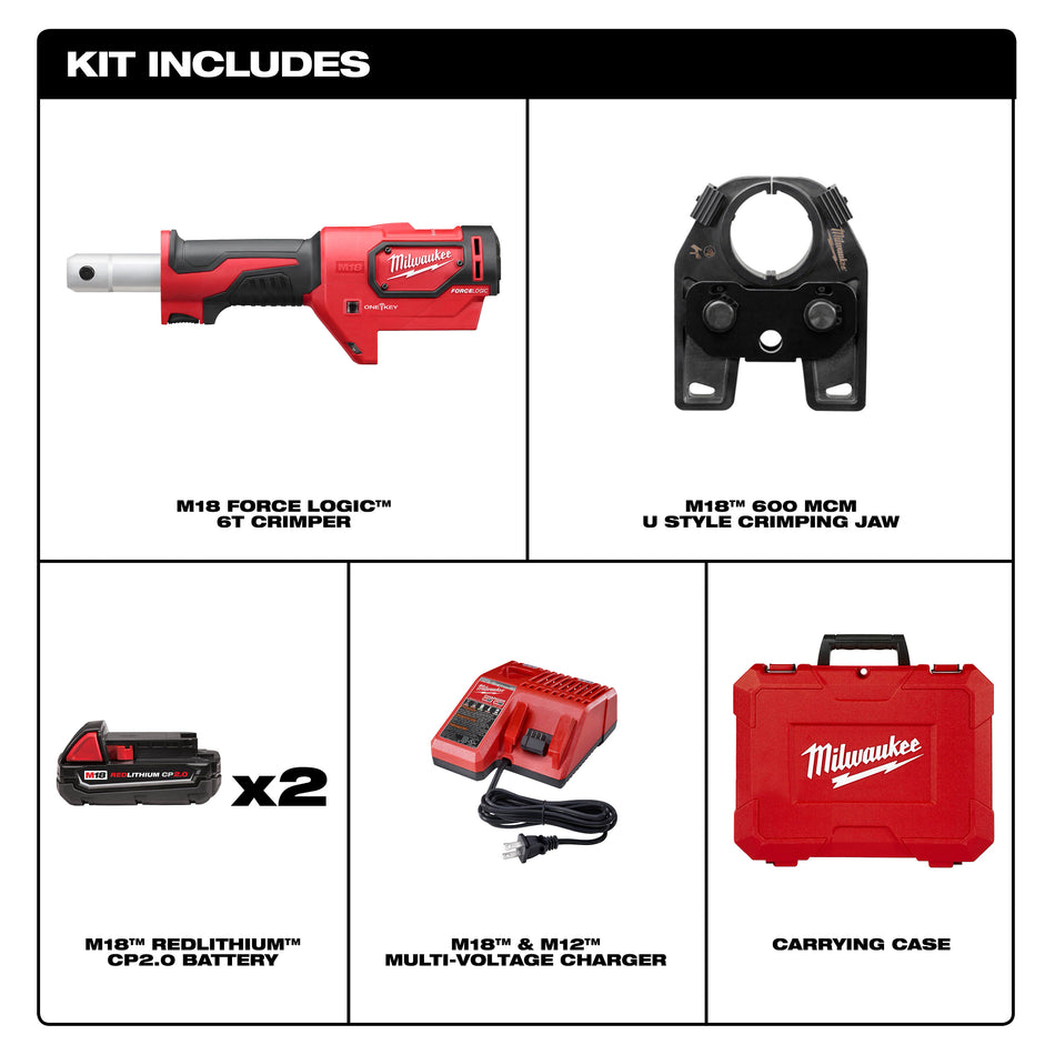 Milwaukee 2679-22, M18 FORCE LOGIC 600 MCM Crimper