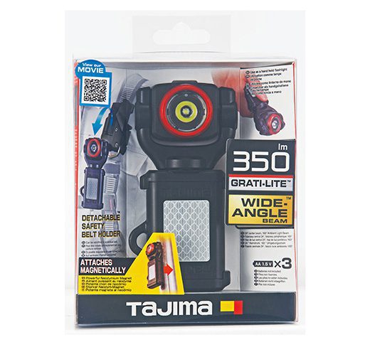 Tajima LE-SF351D, GRATI-LITE, detachable work light with belt holder, 350 lm