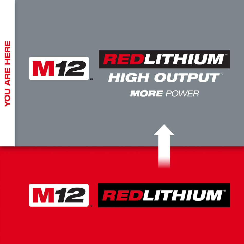 Milwaukee 48-11-2450, M12 REDLITHIUM™ HIGH OUTPUT™ XC5.0 Battery Pack