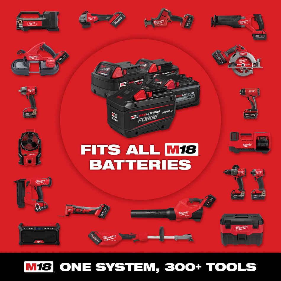 Milwaukee 48-59-1850, M18 REDLITHIUM XC System Starter Kit (5.0 Ah)