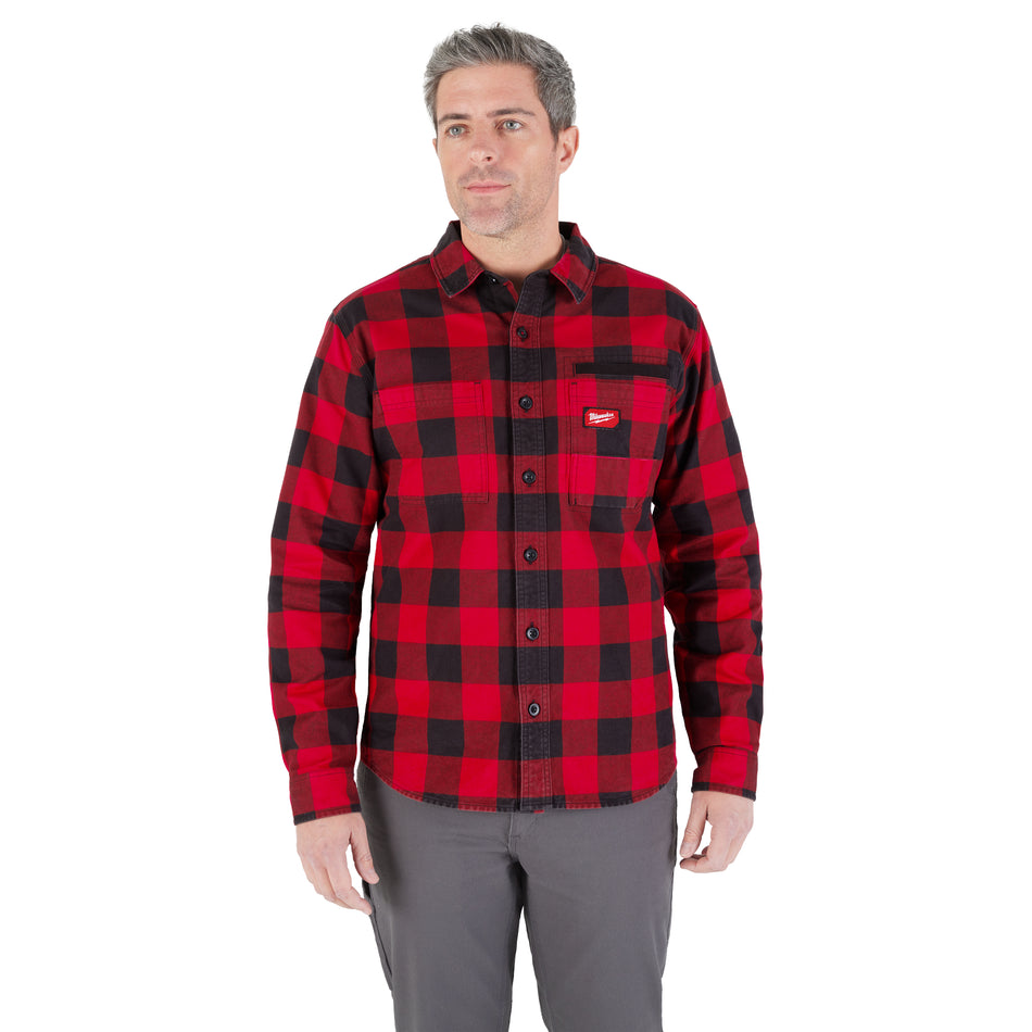 Milwaukee M551R, GRIDIRON™ Flannel Shirt Red - S