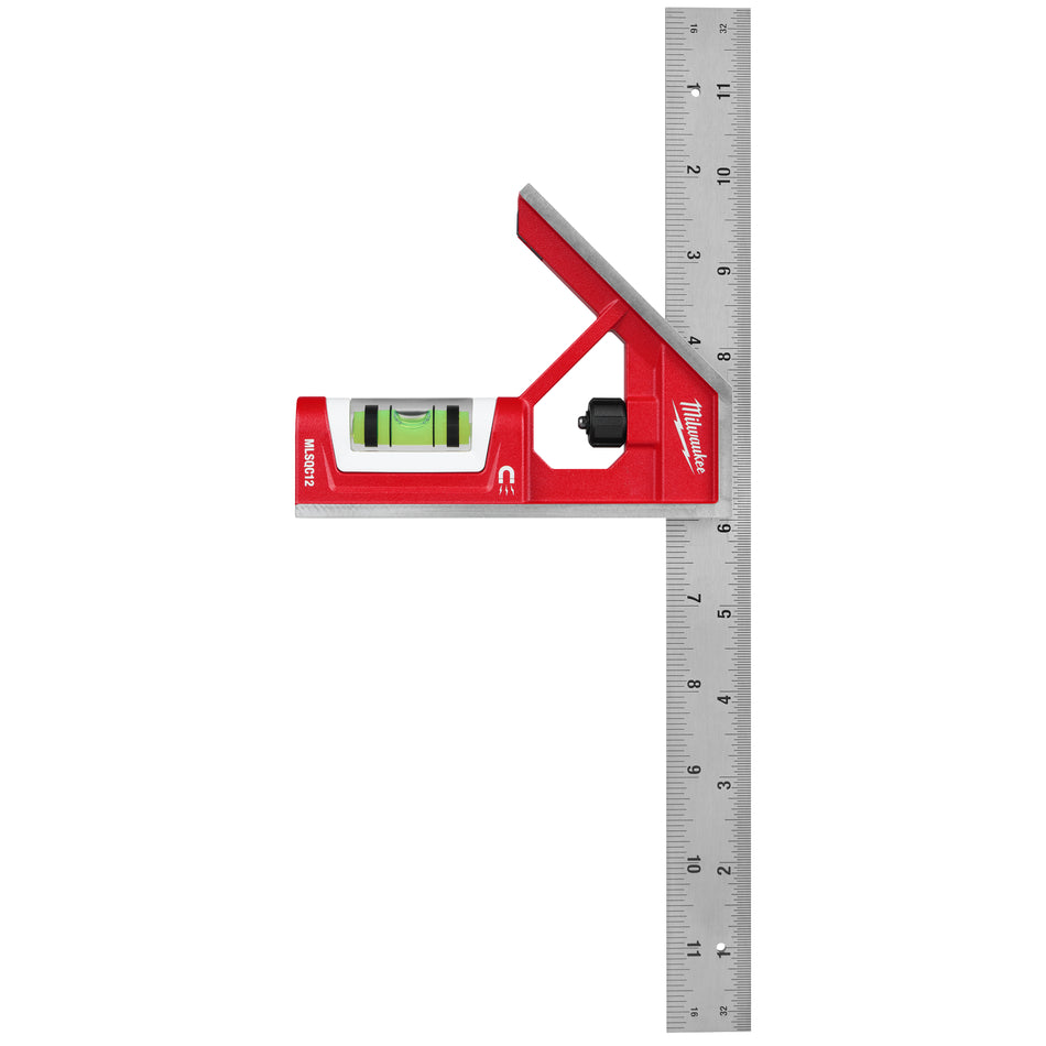 Milwaukee MLSQC12, 12" Magnetic Combination Square
