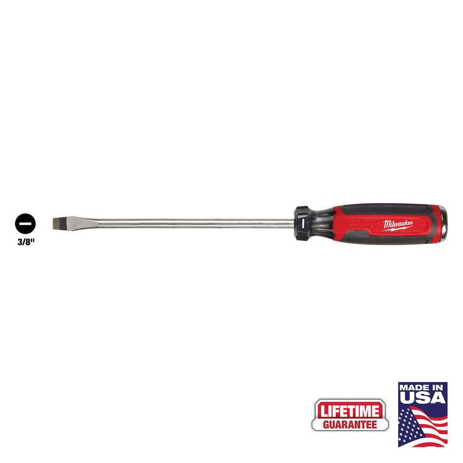 Milwaukee MT210, 3/8" Slotted 8" Cushion Grip Demolition Screwdriver (USA)