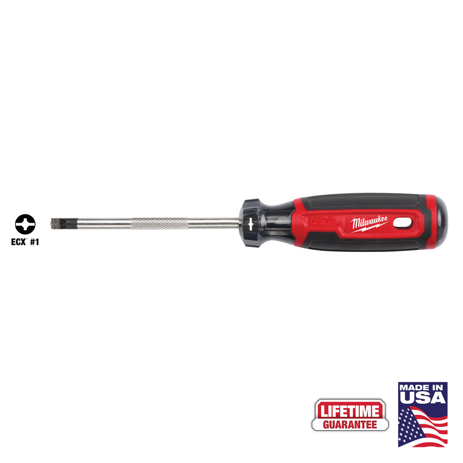 Milwaukee MT215, #1 ECX 4" Cushion Grip Screwdriver (USA)