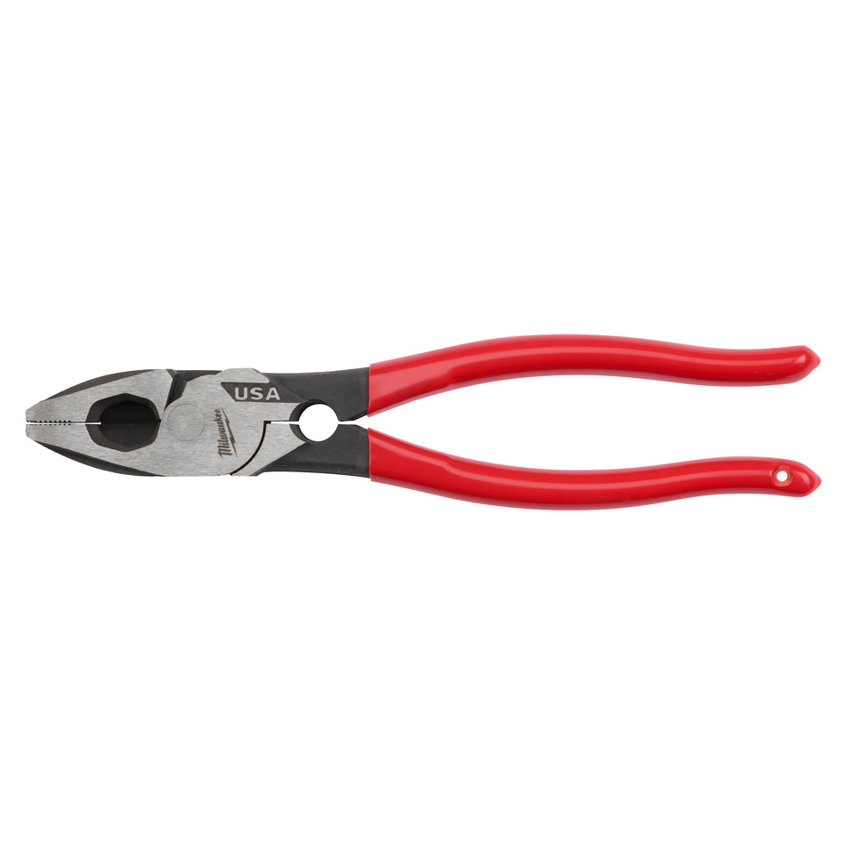 Milwaukee MT500T, 9" Lineman's Dipped Grip Pliers w/ Thread Cleaner (USA)