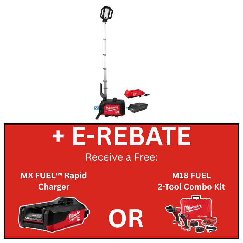 Milwaukee MXF040-1XC, MX FUEL™ ROCKET™ Dual Power Compact Tower Light
