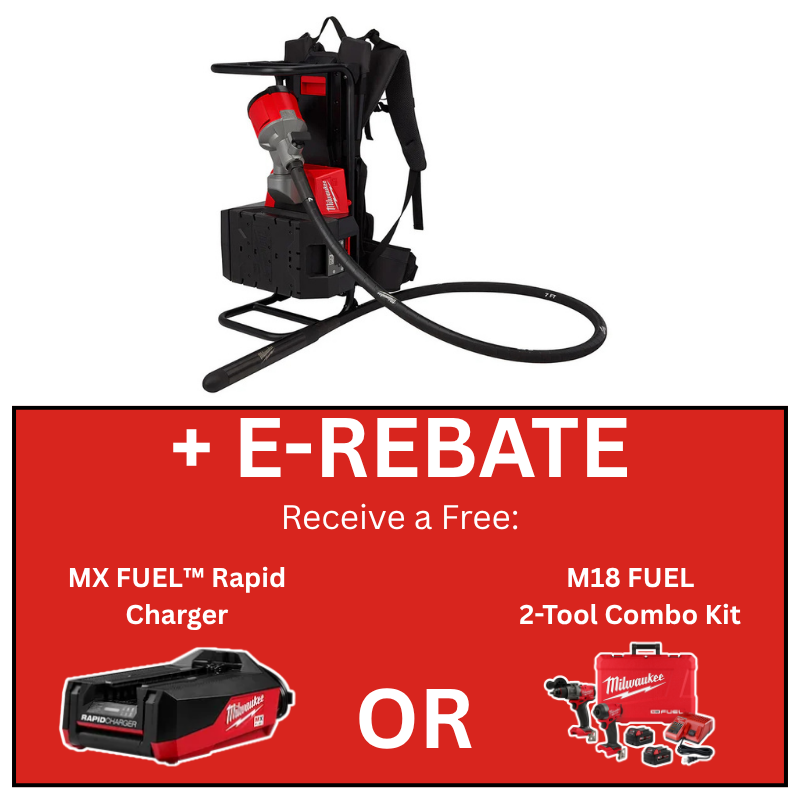 Milwaukee MXF371-2XC, MX FUEL Brushless Cordless Backpack Concrete Vibrator Kit