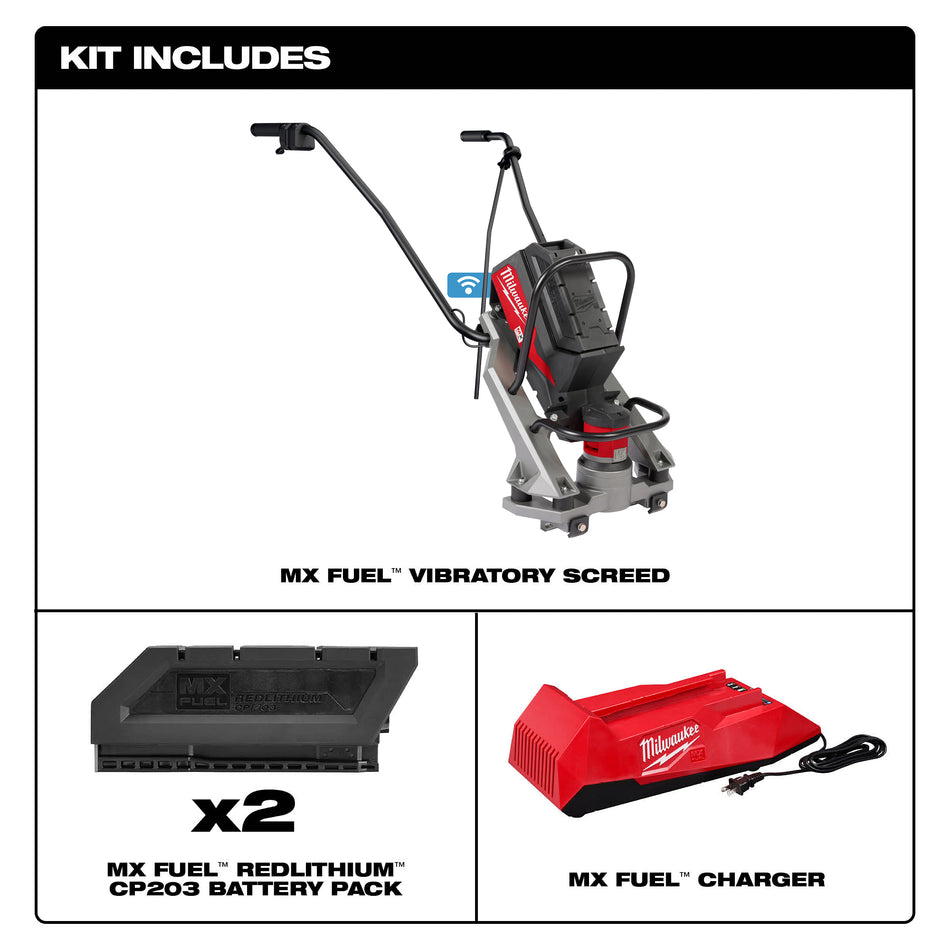 Milwaukee MXF381-2CP, MX FUEL Vibratory Screed Kit