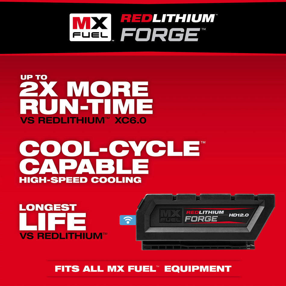 Milwaukee MXFHD812, MX FUEL™ REDLITHIUM™ FORGE™ HD12.0 BATTERY PACK