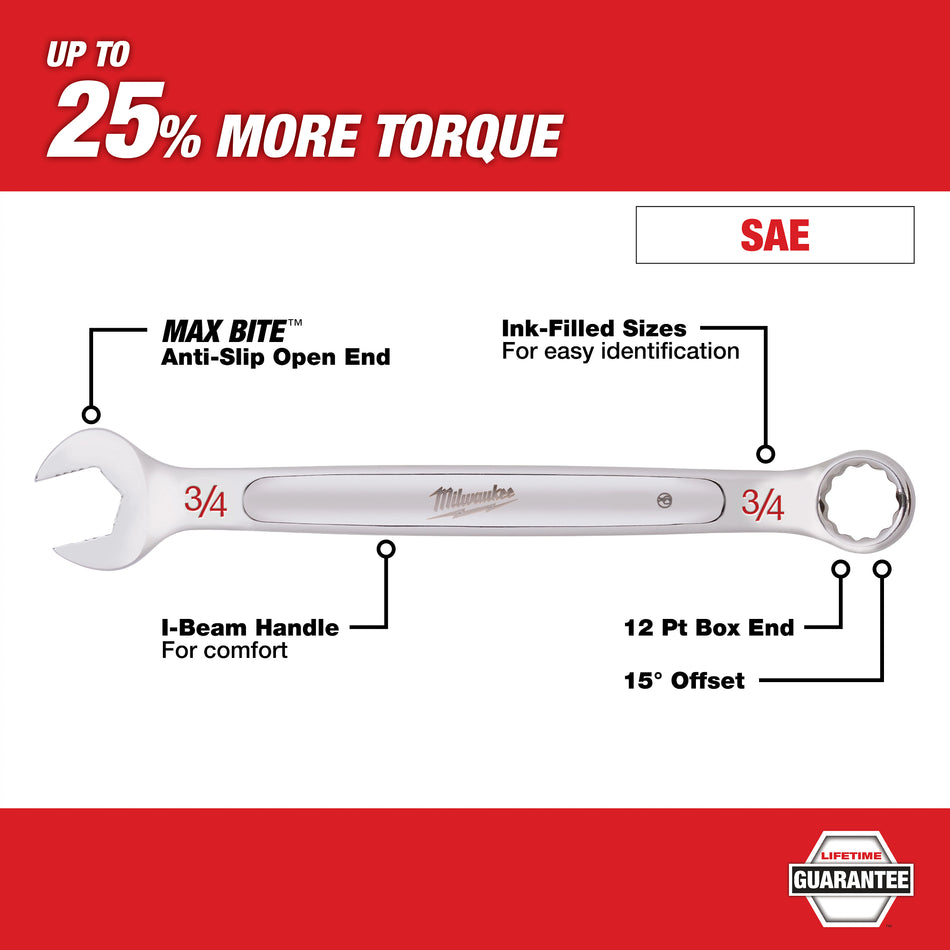 Milwaukee 45-96-9414, 7/16" SAE COMBINATION WRENCH