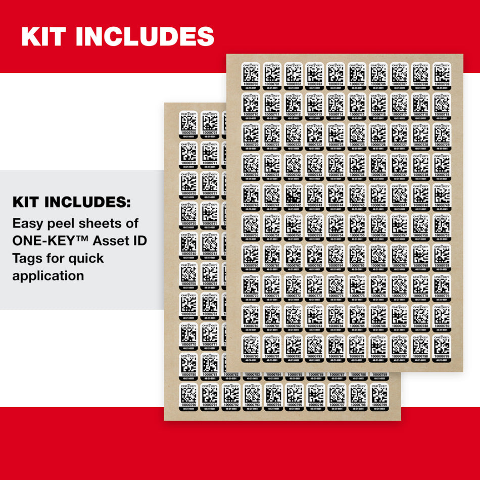 Milwaukee 48-21-0001, ONE-KEY™ Asset ID Tag – Small Plastic Surface