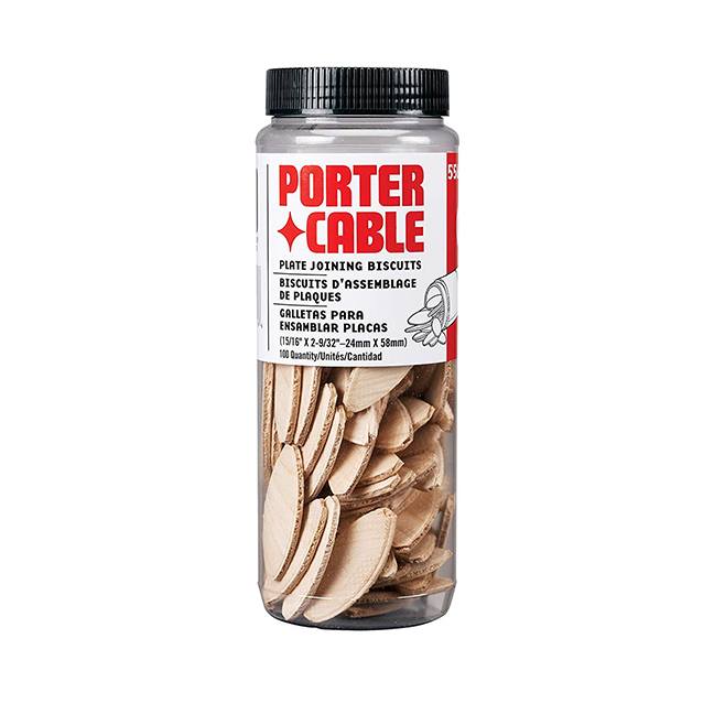 Porter-Cable 5562, No. 20 Plate Joining Biscuits 15/16″ x 2-9/32″ – 100 Pack