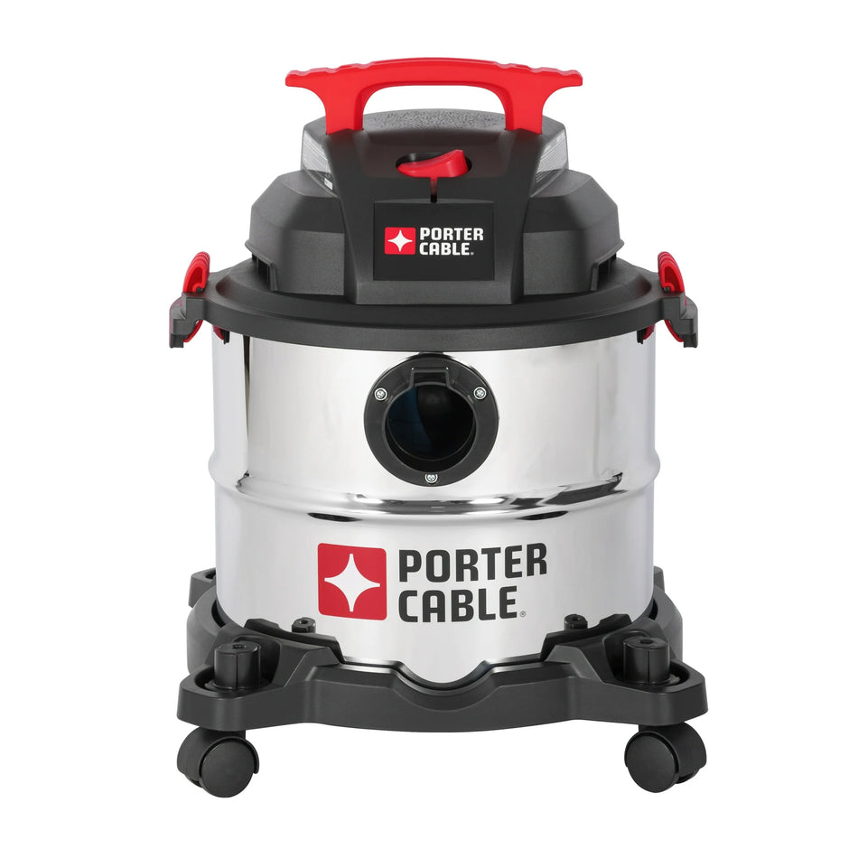Porter Cable PCX18115, 5gal 4hp S/STEEL WET/DRY VACUUM