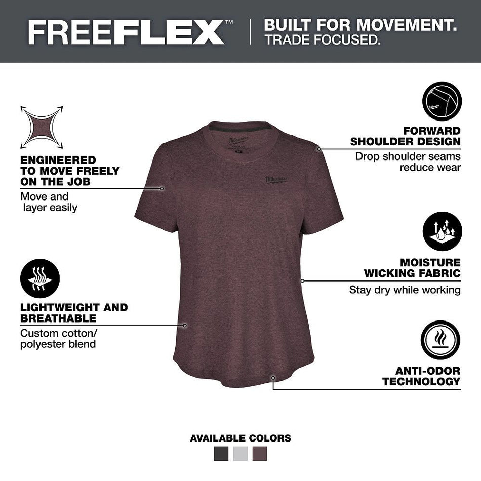 Milwaukee F452 Women's FREEFLEX™ Hybrid Tee - Short Sleeve