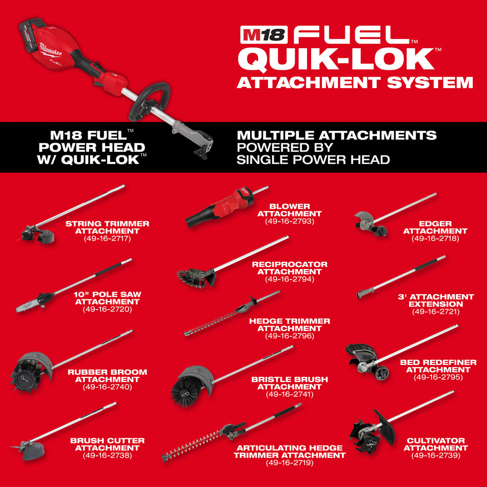Milwaukee 49-16-2718, M18 FUEL QUIK-LOK Edger Attachment