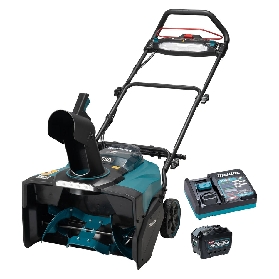 Makita SN001GL101, 40VMAX XGT BL 21" Snow Blower, 8.0Ah x1Kit (SN001GZ, DC40RA, BL4080F x1)