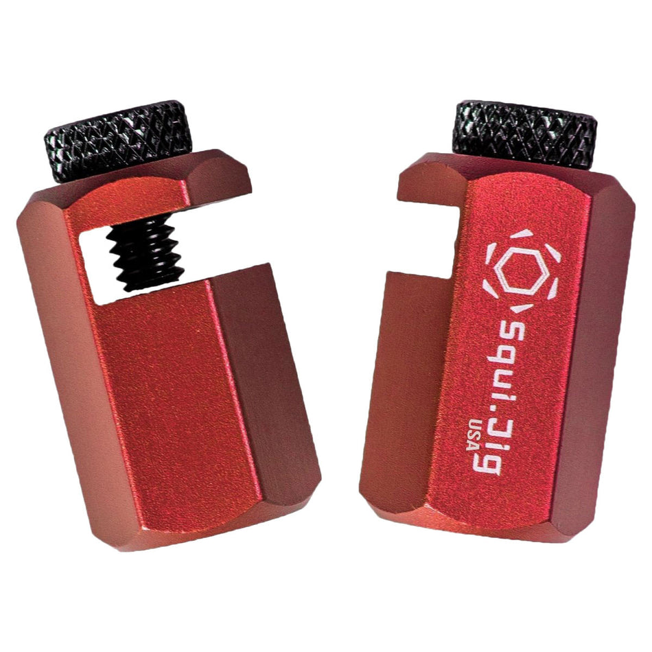 Squi.Jig 1.5”-Red, SquiJig 1.5" Tall Framing Square Attachment - Red