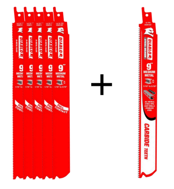 Diablo DS0914BF5PC, Diablo 5pc BiM + 1 TCT Metal
