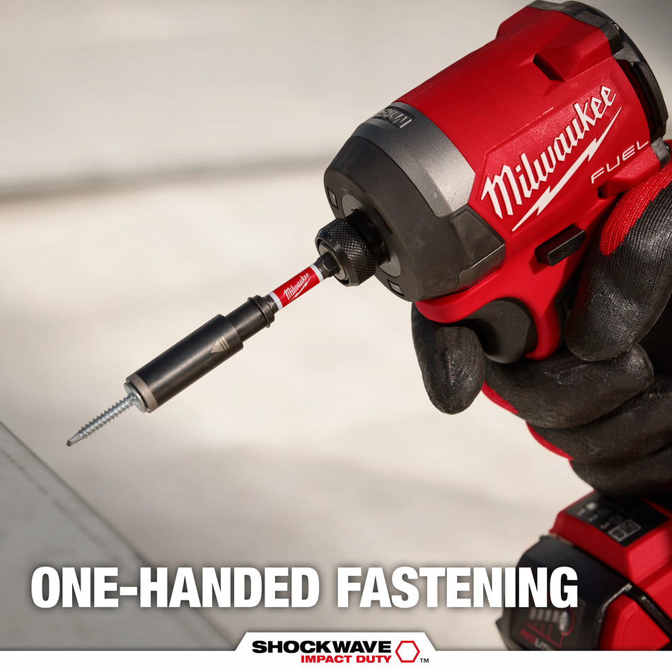 Milwaukee 48-32-7905, SHOCKWAVE™ Impact Duty 3in. Screw-Holding Bit Holder & Insert Bit Set (4Pc)